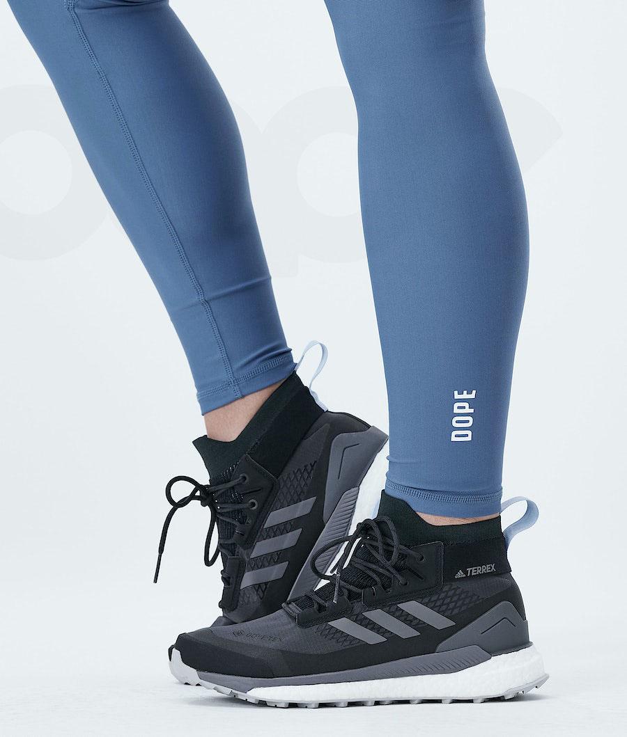 Dope Lofty Tech Leggings Dames Blauw Grijs | NLFM3795