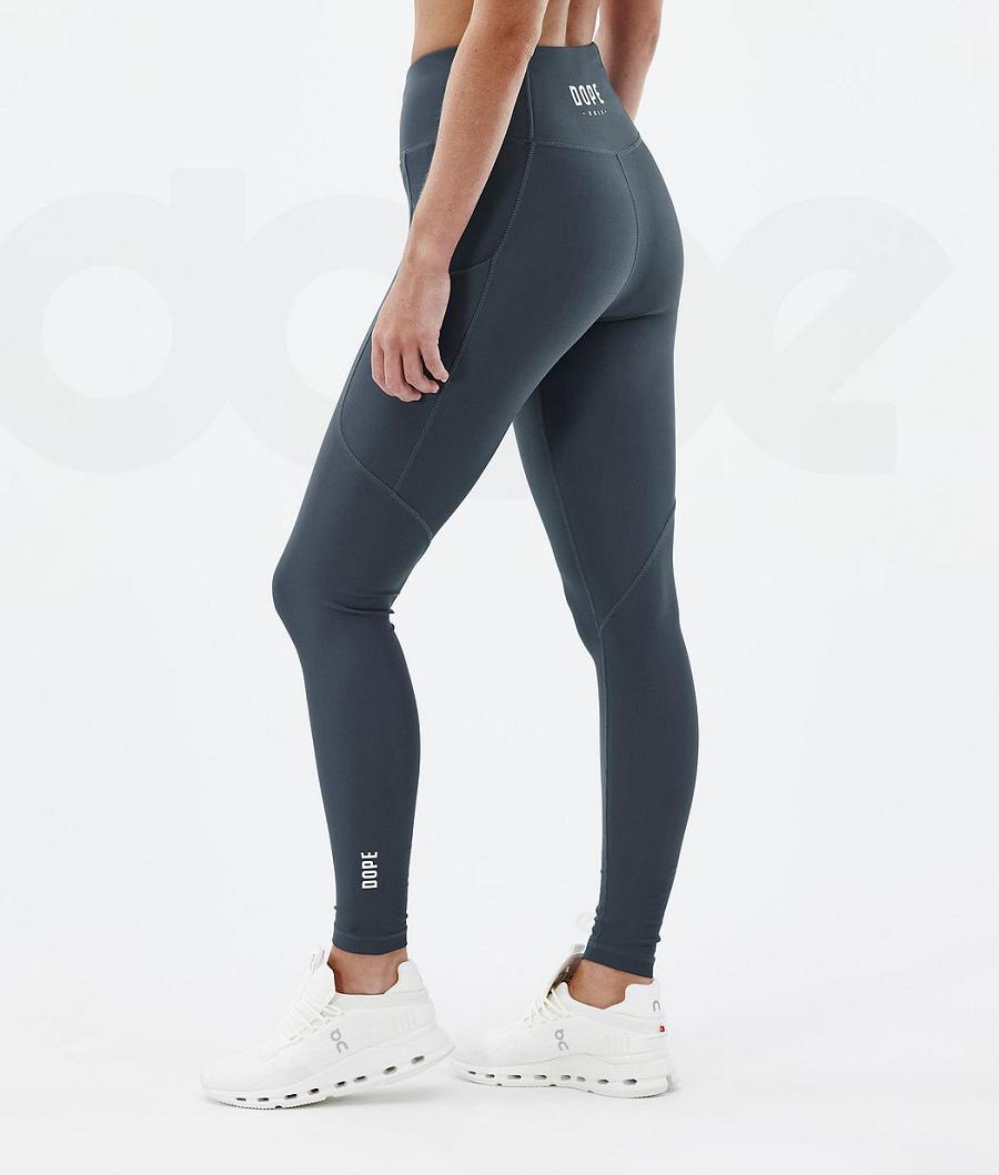 Dope Lofty Tech Leggings Dames Donkerblauw | NLDN3796