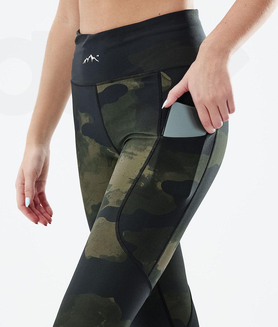 Dope Lofty Tech Leggings Dames Groen Camo | NLUT3802