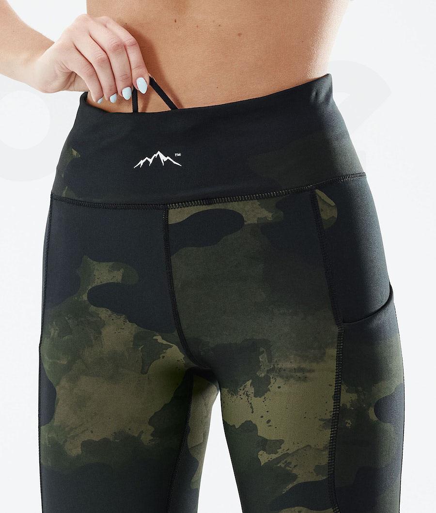 Dope Lofty Tech Leggings Dames Groen Camo | NLUT3802