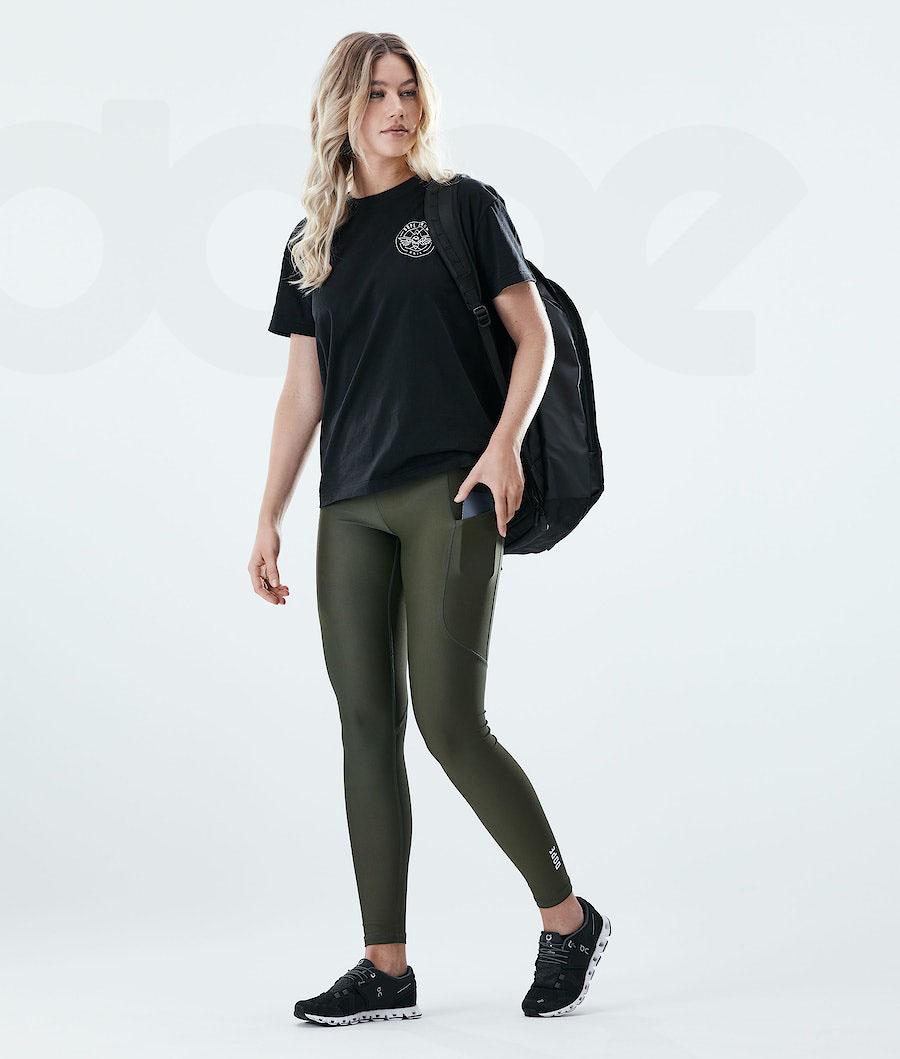 Dope Lofty Tech Leggings Dames Olijfgroen Groen | NLSO3797