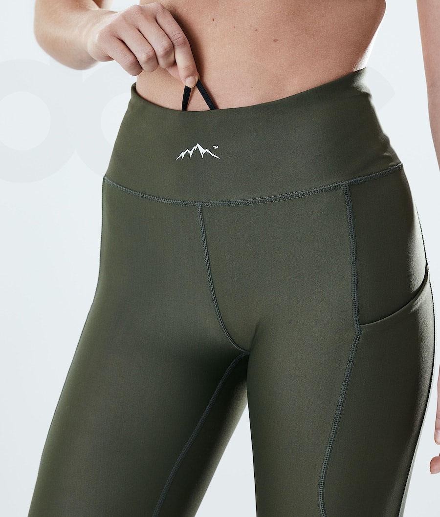 Dope Lofty Tech Leggings Dames Olijfgroen Groen | NLSO3797