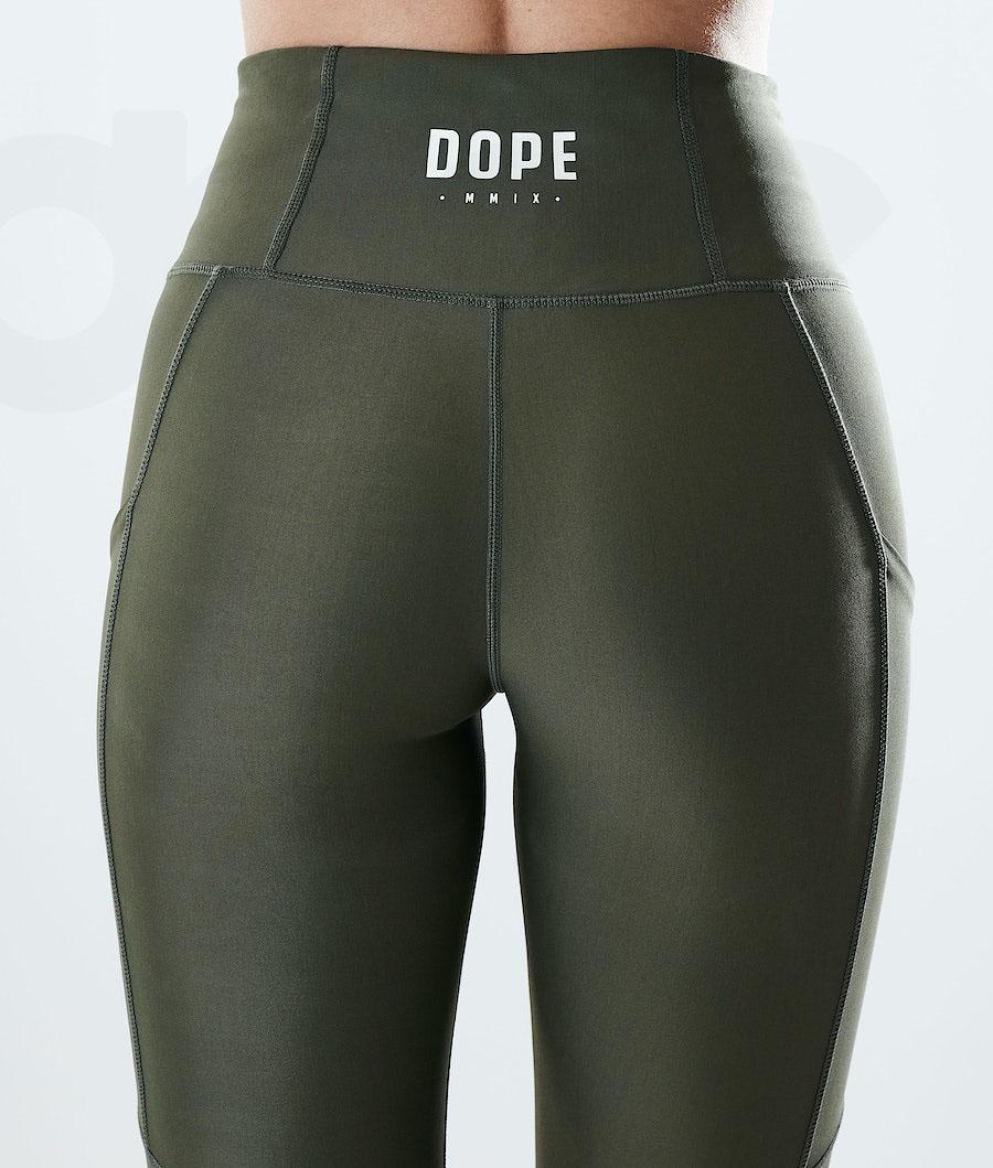 Dope Lofty Tech Leggings Dames Olijfgroen Groen | NLSO3797