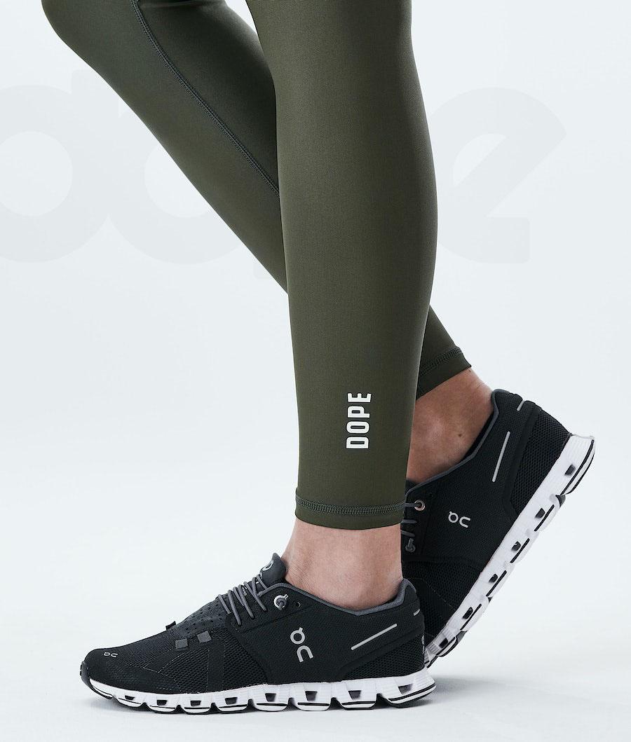 Dope Lofty Tech Leggings Dames Olijfgroen Groen | NLSO3797