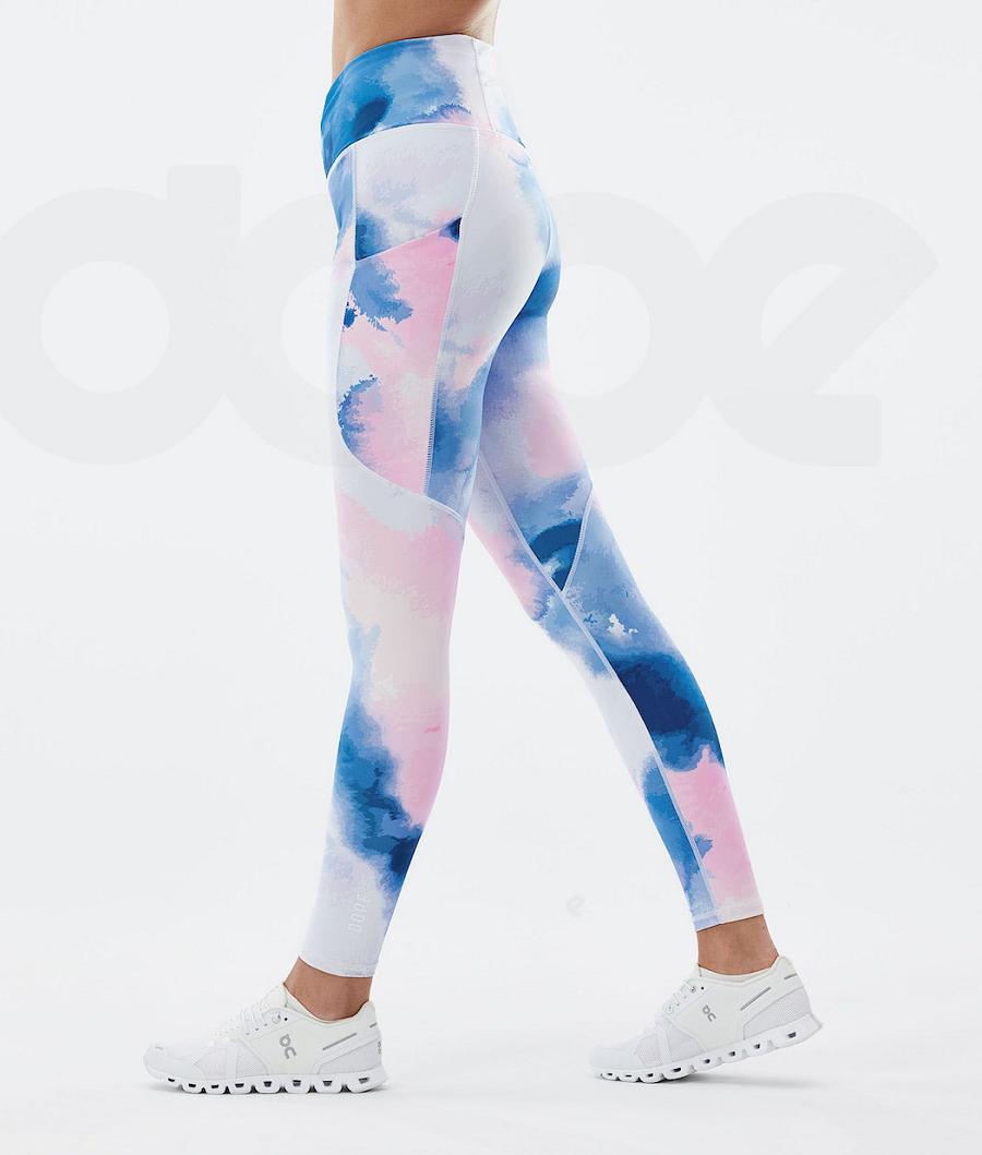 Dope Lofty Tech Leggings Dames Wit Gekleurd | NLAP3798