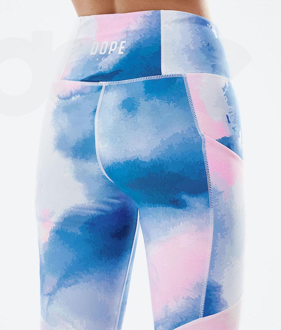 Dope Lofty Tech Leggings Dames Wit Gekleurd | NLAP3798