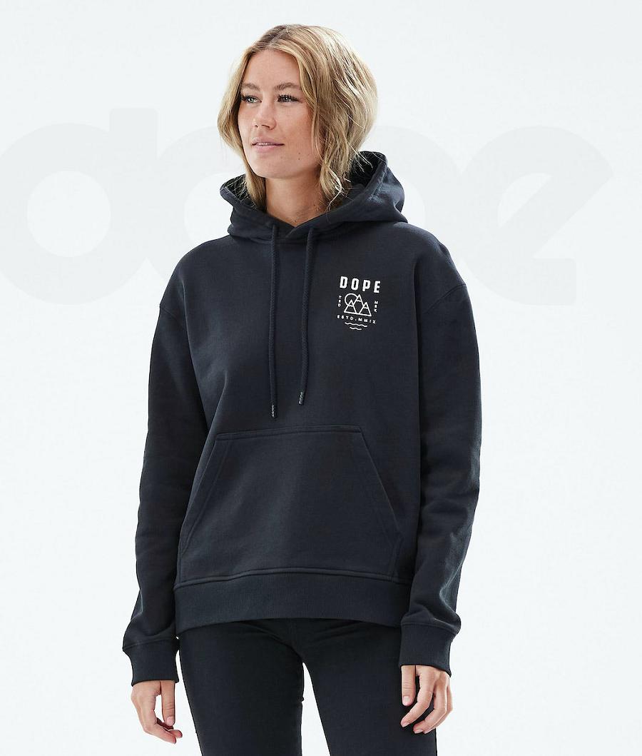 Dope Ozed W Hoodie Dames Zwart | NLPQ3844