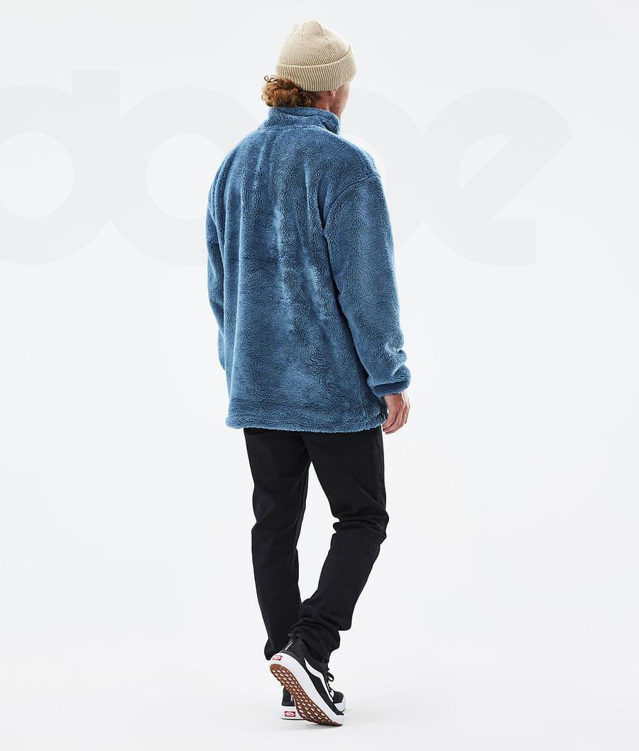 Dope Pile Vlies Heren Blauw Grijs | NLFM3051