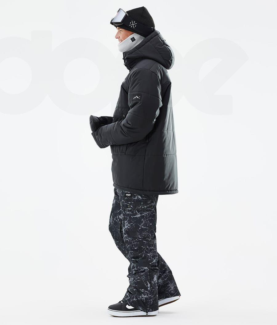 Dope Puffer Snowboard Jassen Heren Zwart | NLFM2811