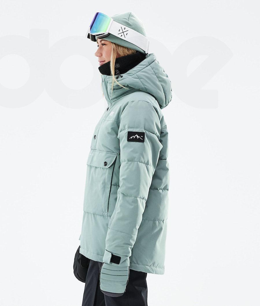 Dope Puffer W 2021 Ski-jassen Dames Groen | NLTV3675