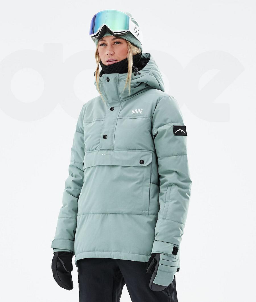 Dope Puffer W 2021 Ski-jassen Dames Groen | NLTV3675