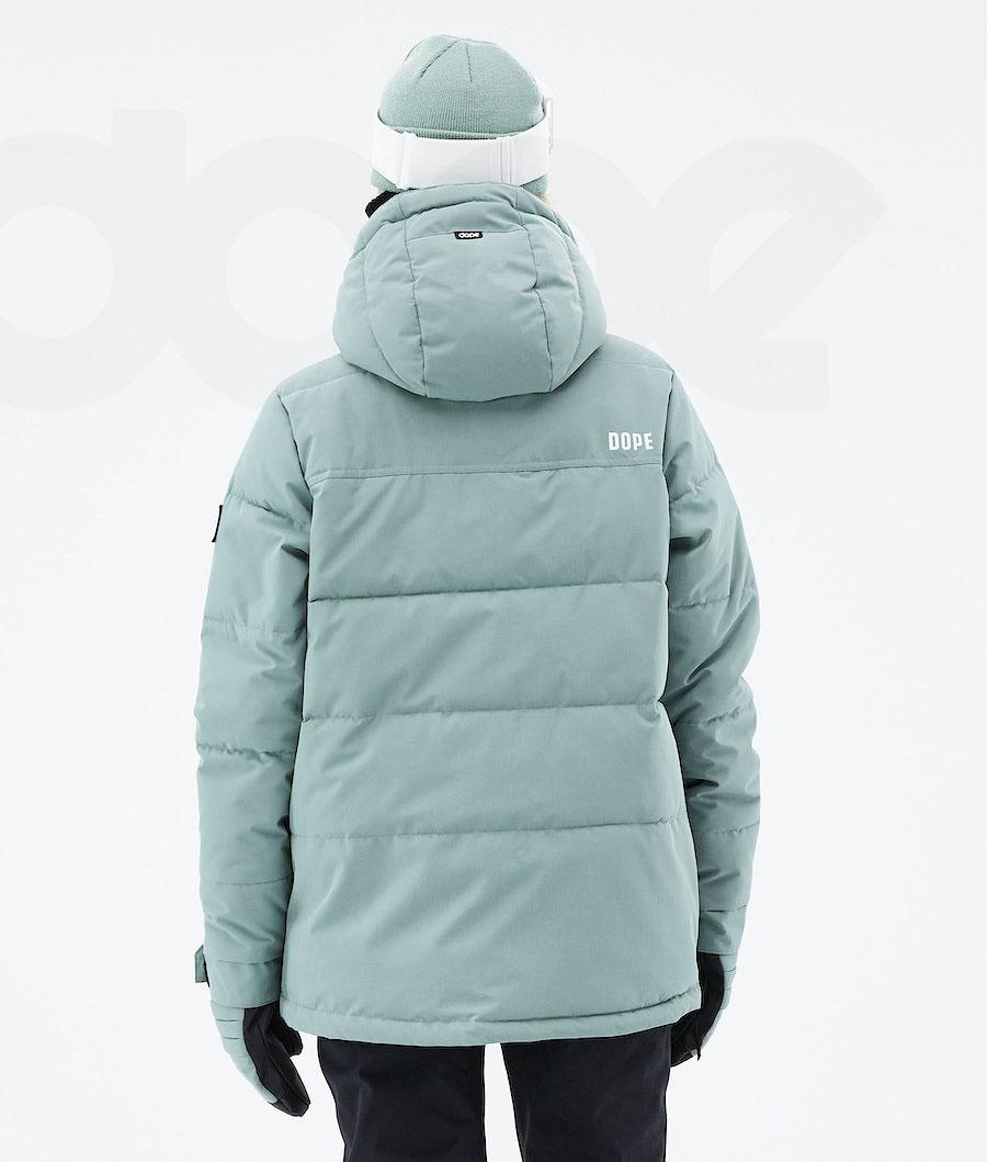 Dope Puffer W 2021 Snowboard Jassen Dames Groen | NLJJ3506