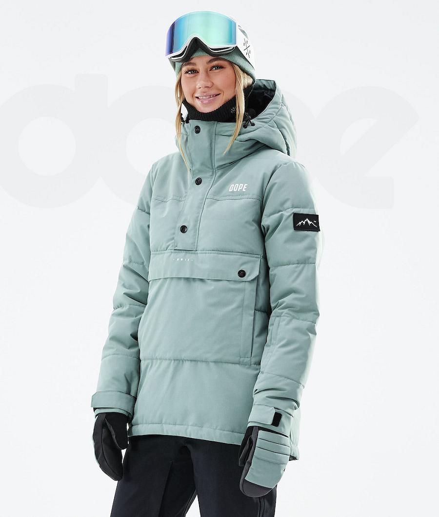 Dope Puffer W 2021 Snowboard Jassen Dames Groen | NLJJ3506