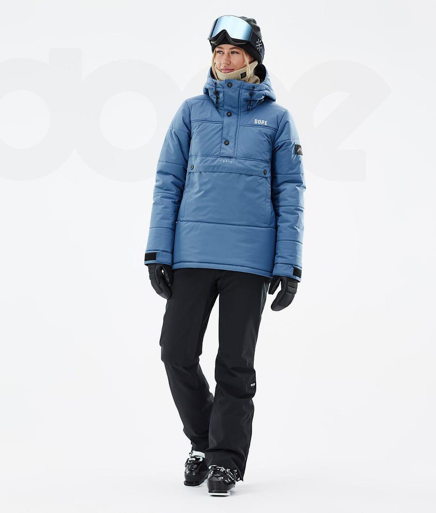 Dope Puffer W Ski-jassen Dames Blauw Grijs | NLIS3672