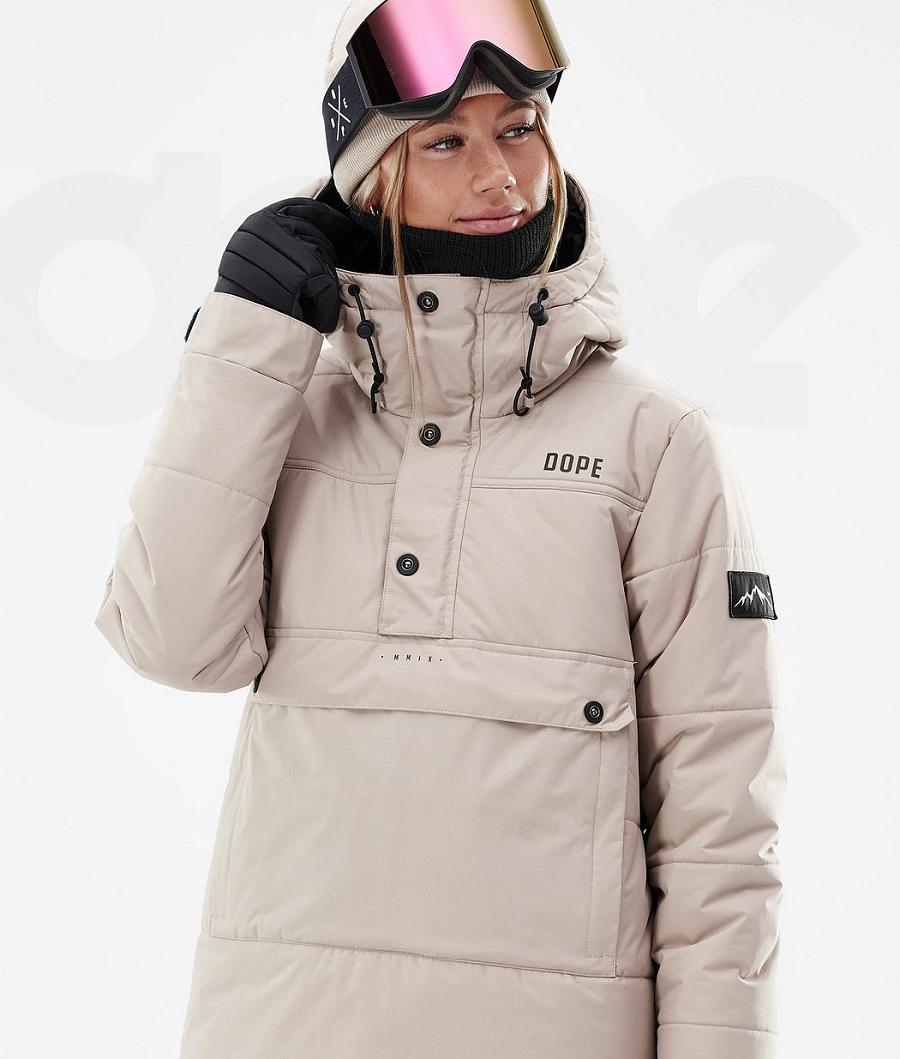 Dope Puffer W Ski-jassen Dames Bruin | NLOR3671