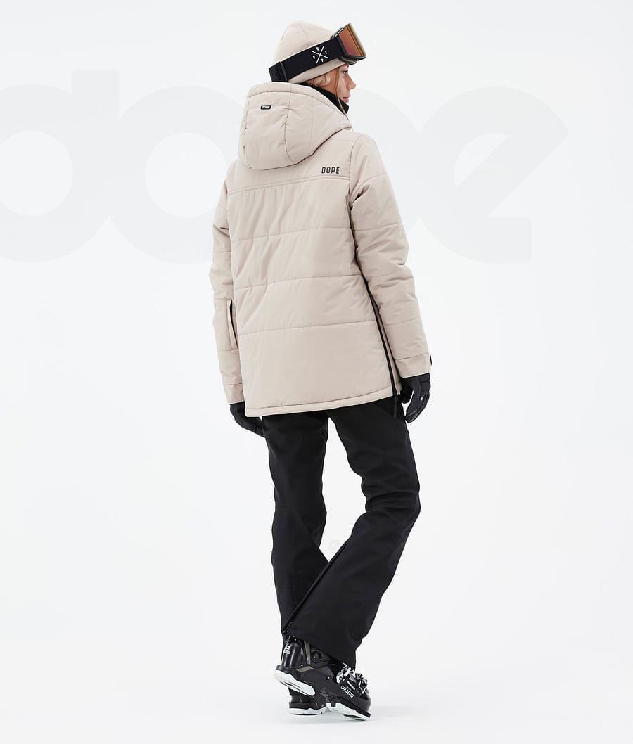 Dope Puffer W Ski-jassen Dames Bruin | NLOR3671