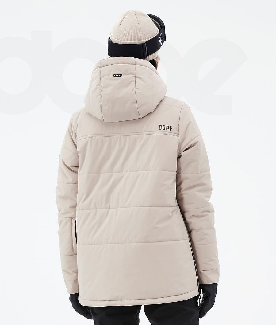 Dope Puffer W Ski-jassen Dames Bruin | NLOR3671