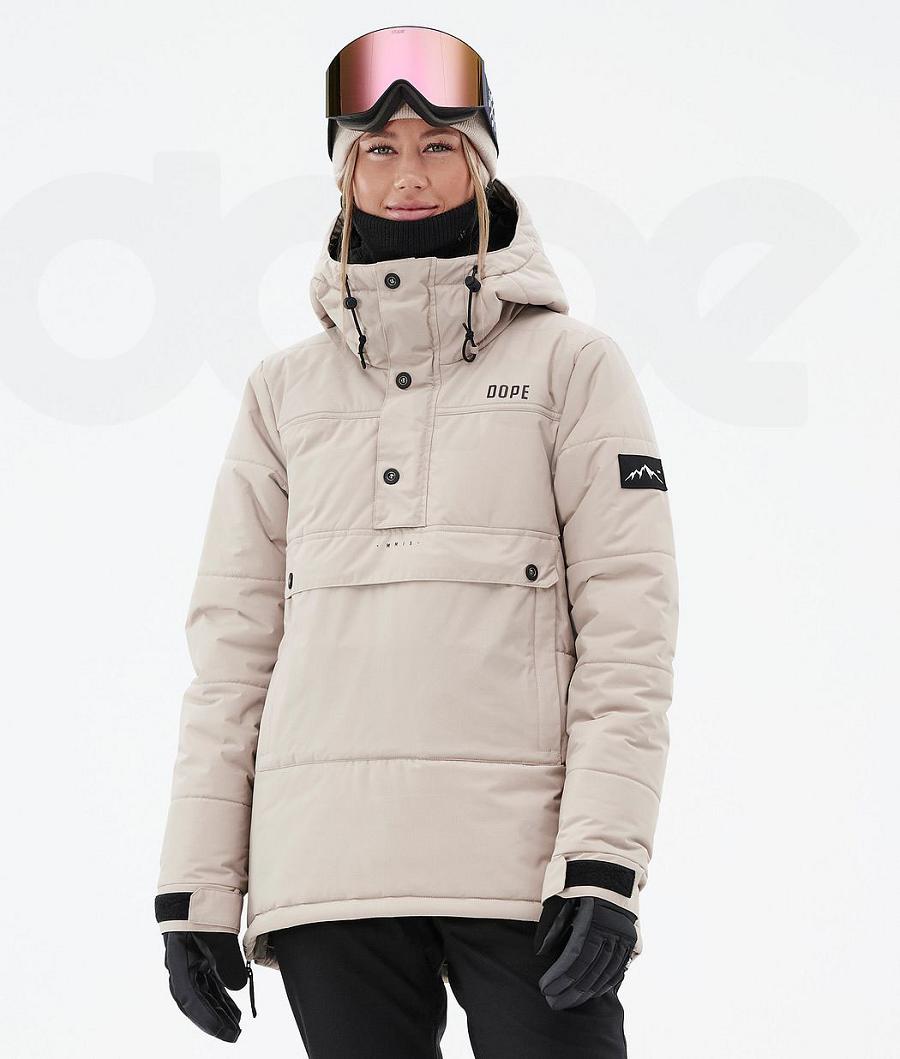 Dope Puffer W Ski-jassen Dames Bruin | NLOR3671