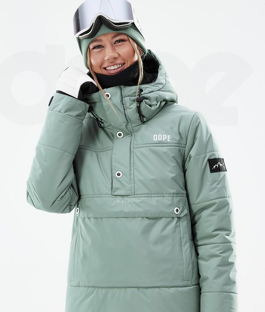 Dope Puffer W Ski-jassen Dames Groen | NLYU3674