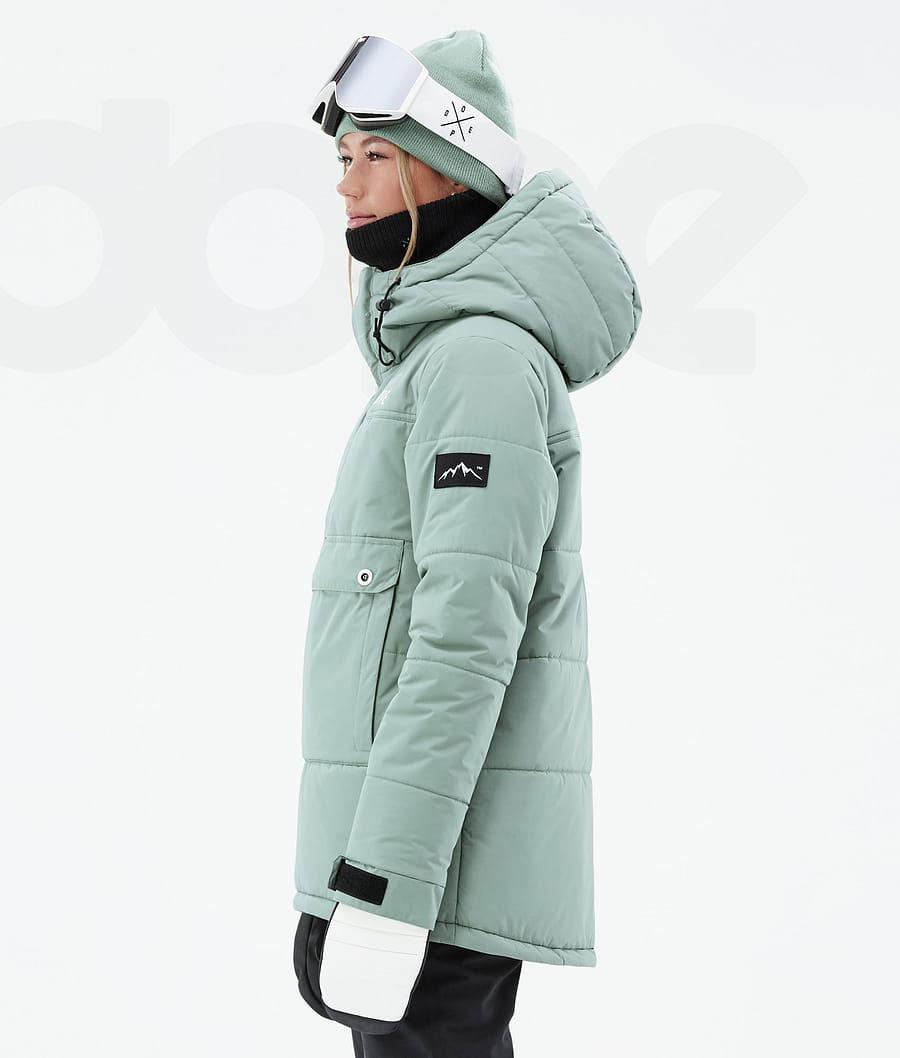 Dope Puffer W Ski-jassen Dames Groen | NLYU3674