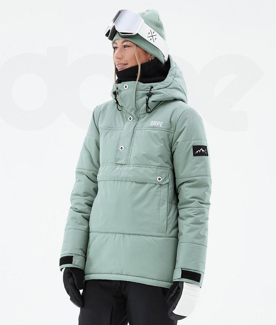 Dope Puffer W Ski-jassen Dames Groen | NLYU3674