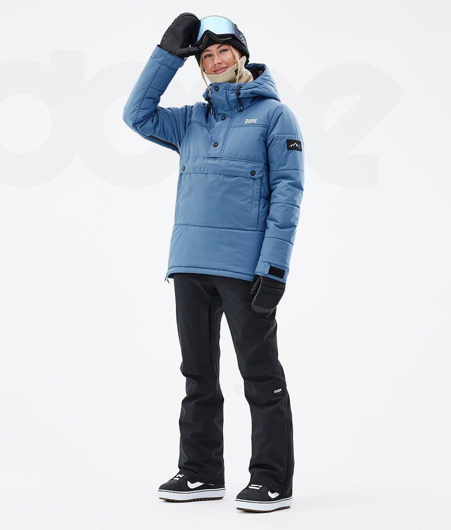 Dope Puffer W Snowboard Jassen Dames Blauw Grijs | NLZG3503