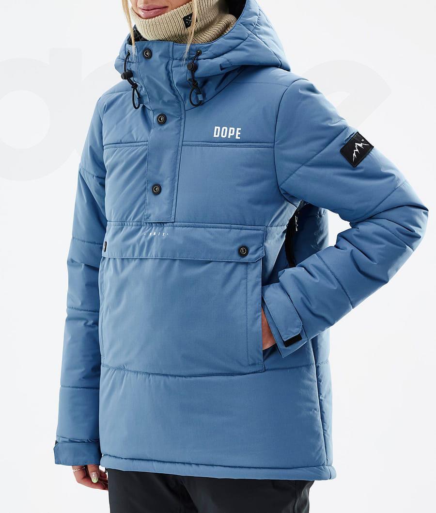 Dope Puffer W Snowboard Jassen Dames Blauw Grijs | NLZG3503