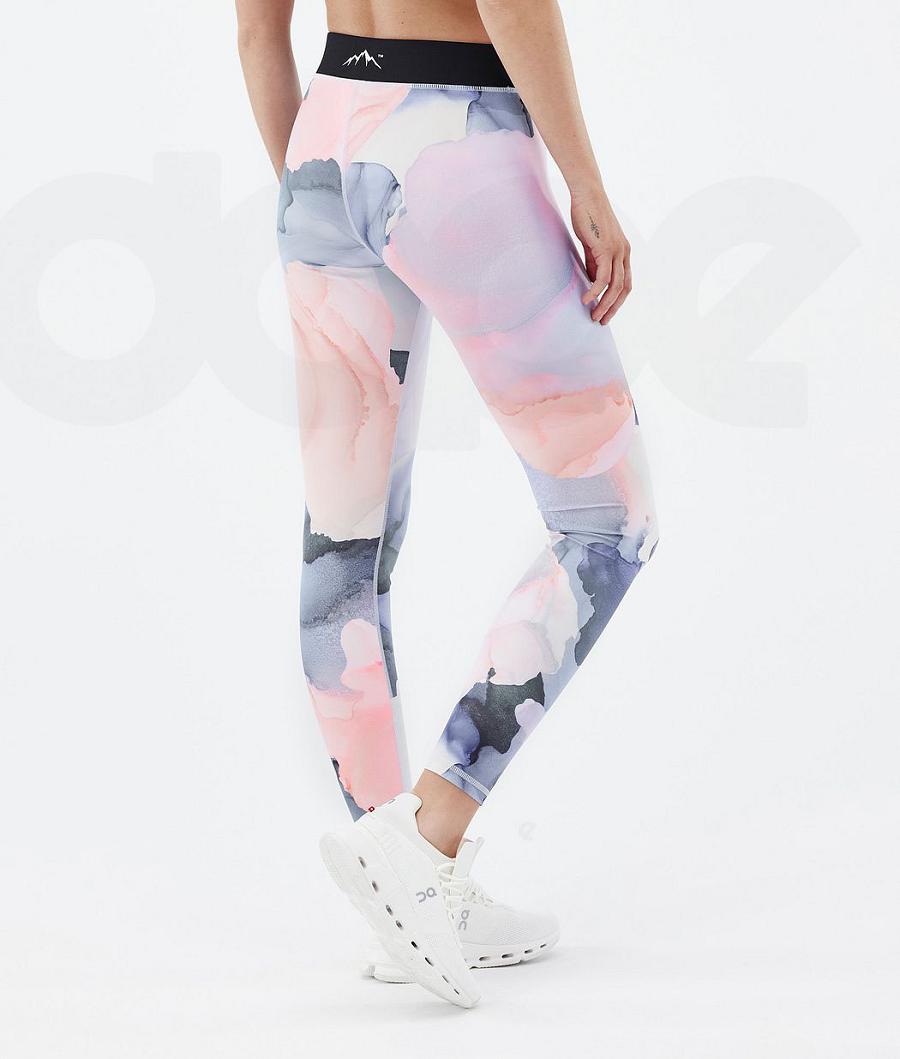 Dope Razor Blot Leggings Dames Roze Gekleurd | NLHK3820