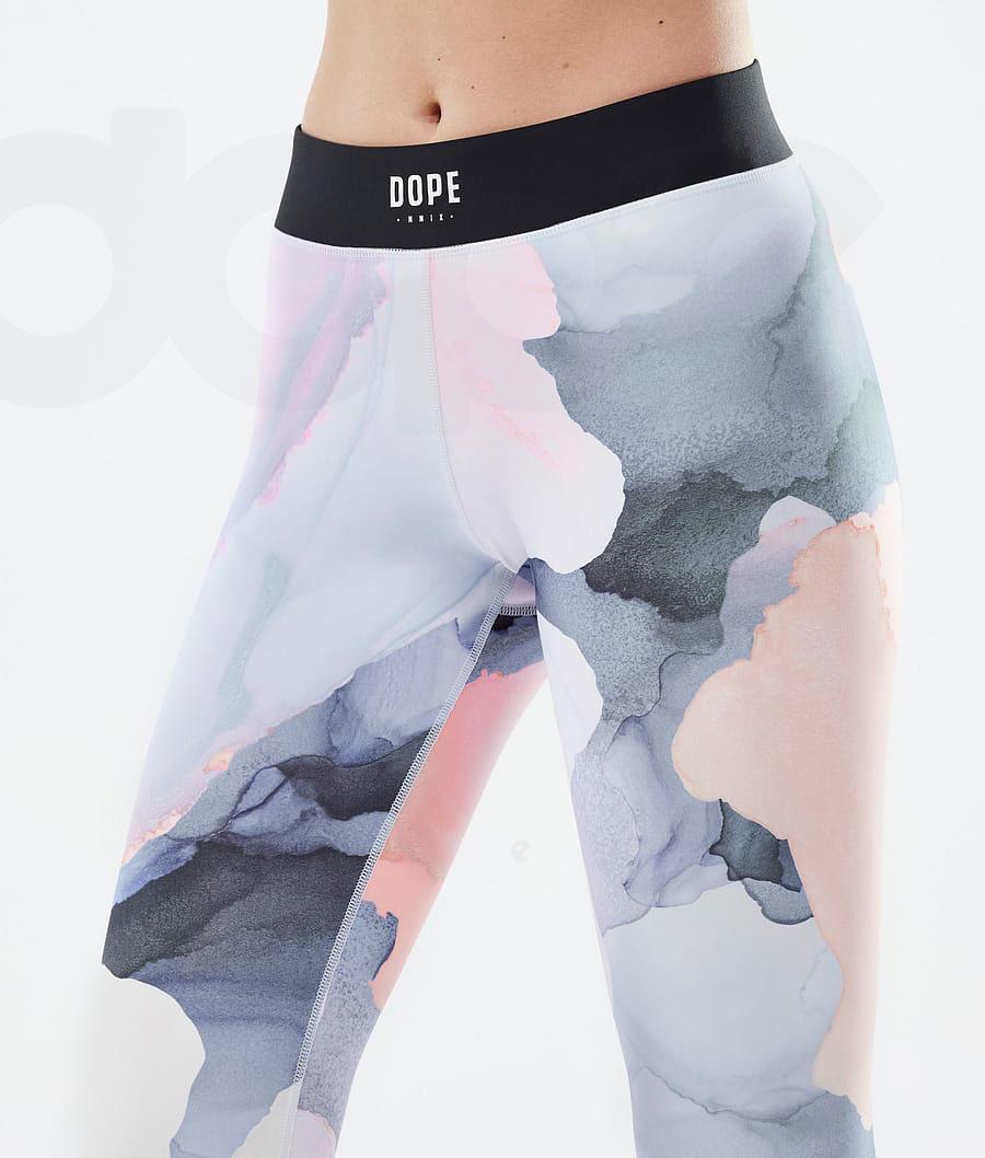 Dope Razor Blot Leggings Dames Roze Gekleurd | NLHK3820