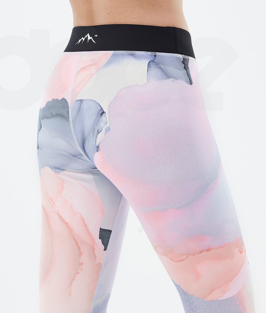 Dope Razor Blot Leggings Dames Roze Gekleurd | NLHK3820