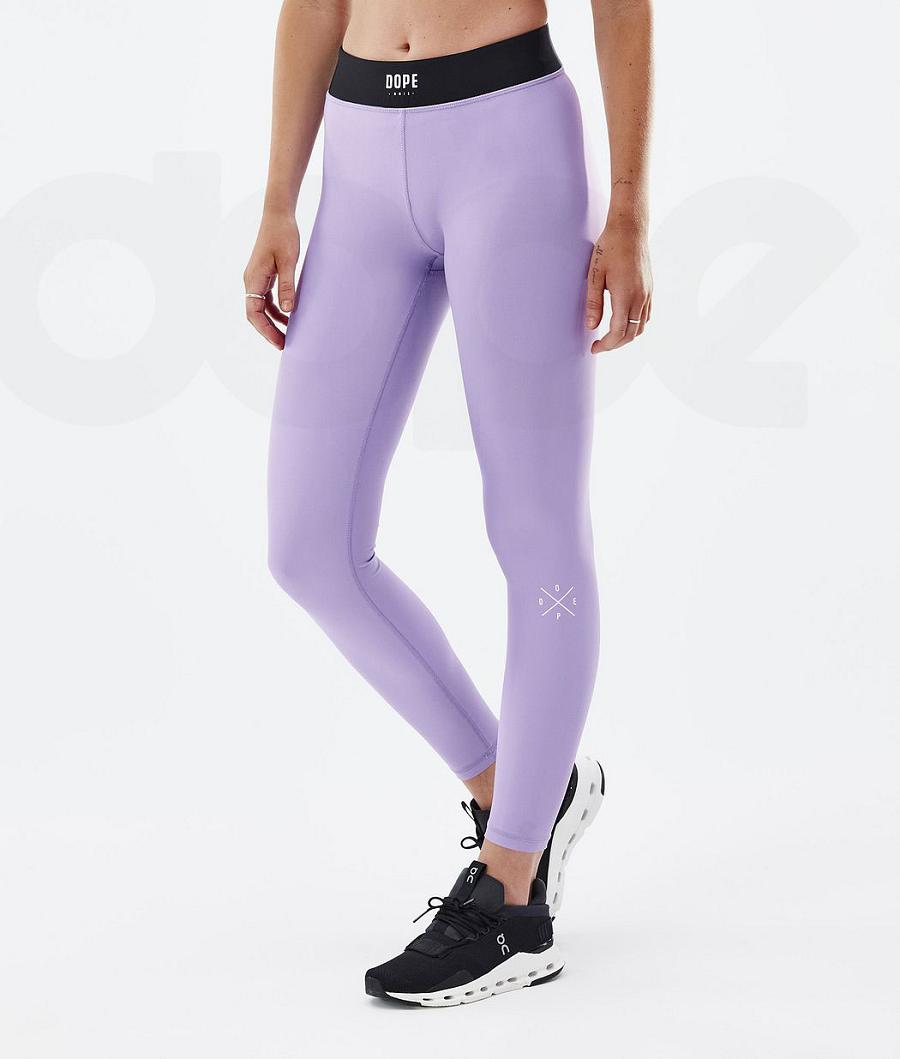 Dope Razor Leggings Dames Paars | NLVD3812