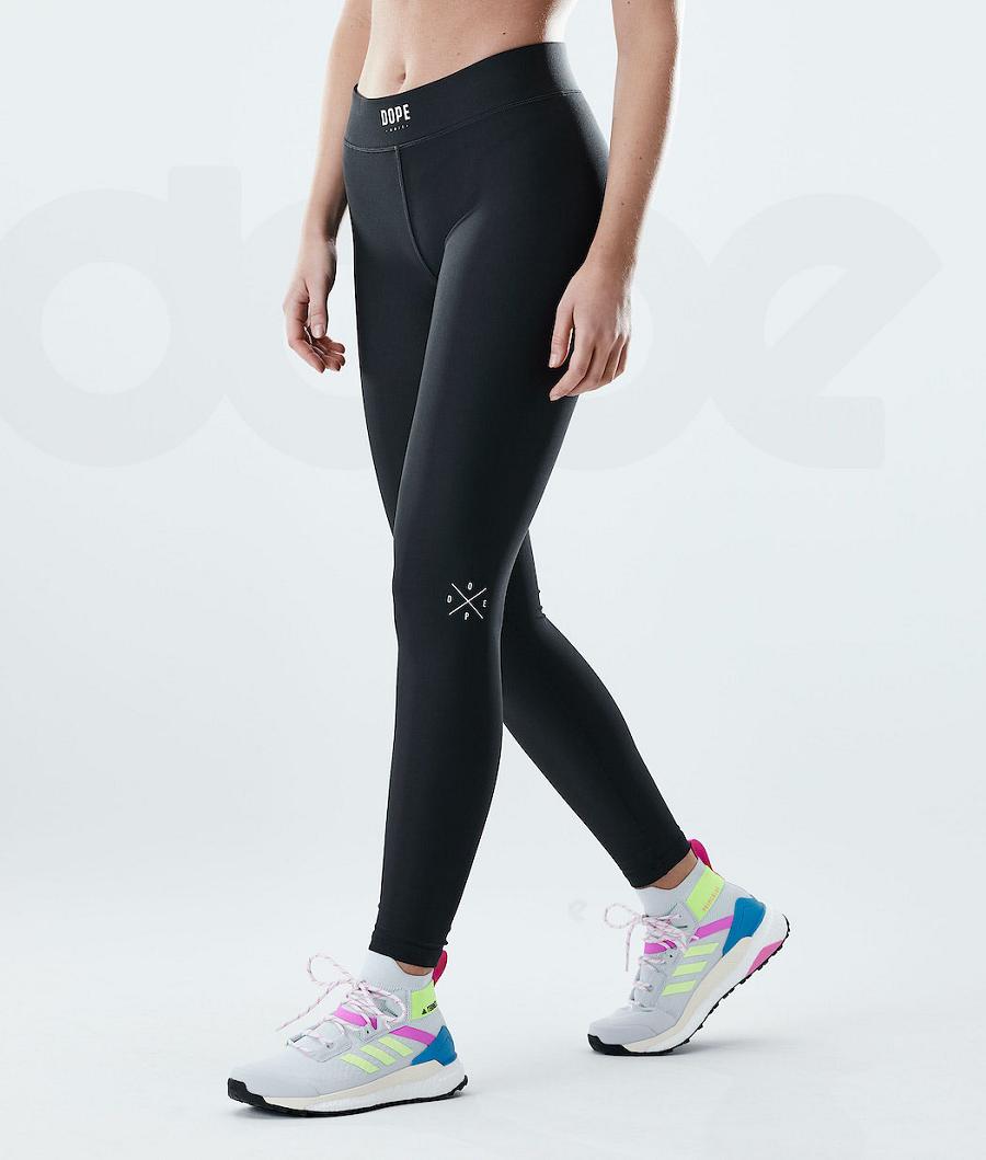 Dope Razor Leggings Dames Zwart | NLJJ3818