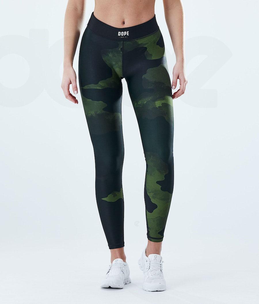 Dope Razor W Leggings Dames Groen Camo | NLSO3824