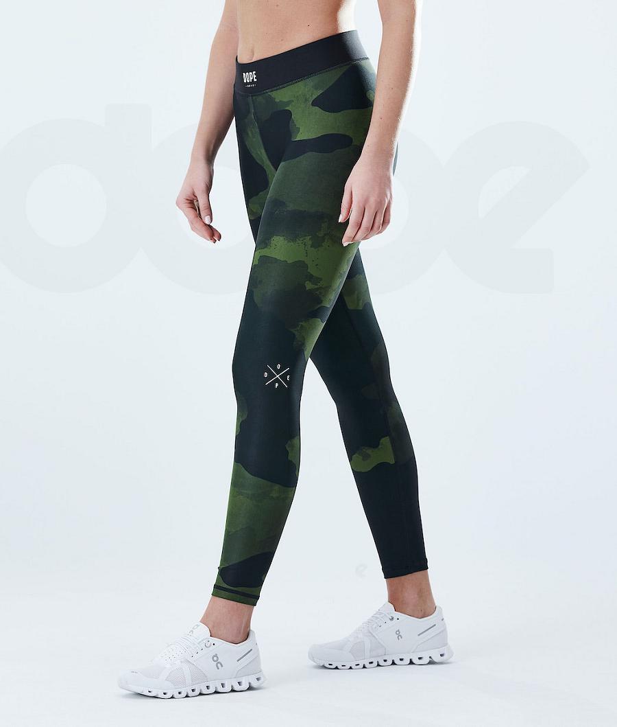 Dope Razor W Leggings Dames Groen Camo | NLSO3824