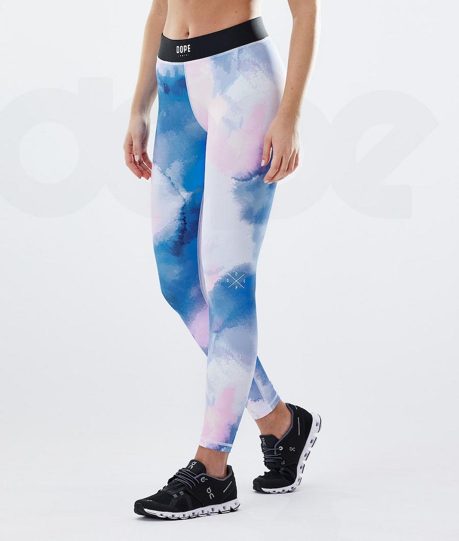 Dope Razor W Leggings Dames Wit Gekleurd | NLPQ3826