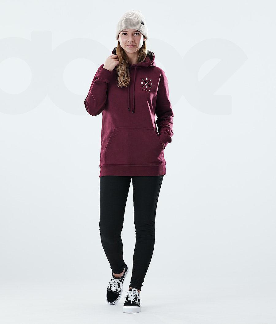 Dope Regular 2X-UP Hoodie Dames Bordeaux | NLGL3846