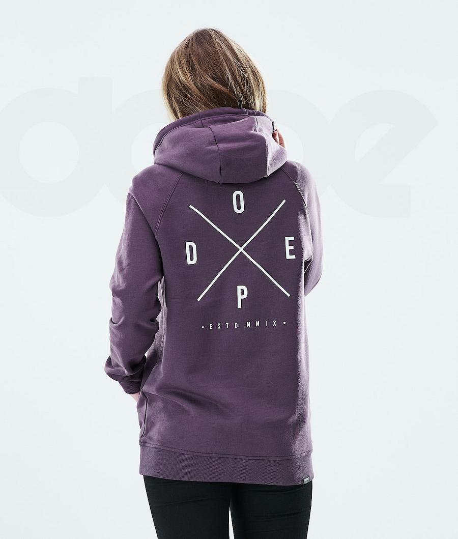 Dope Regular 2X-UP Hoodie Dames Paars | NLHK3845