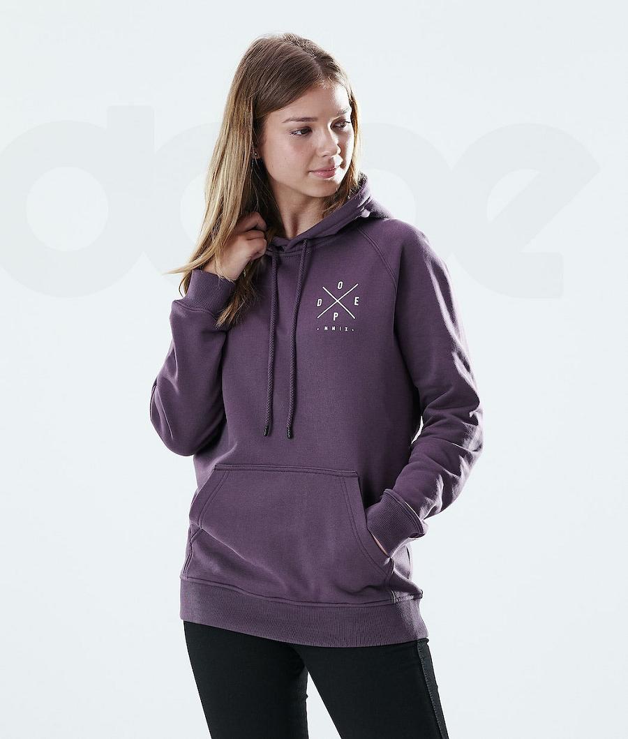 Dope Regular 2X-UP Hoodie Dames Paars | NLHK3845