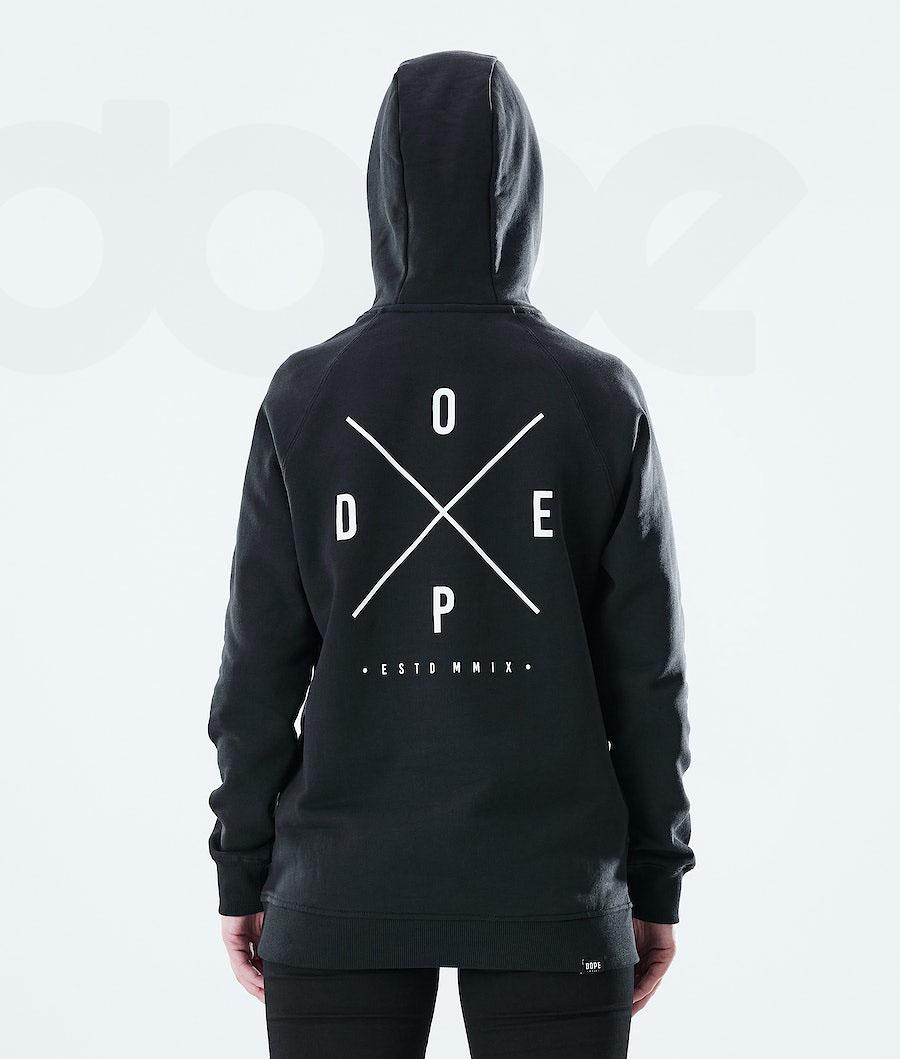 Dope Regular 2X-UP Hoodie Dames Zwart | NLFM3847