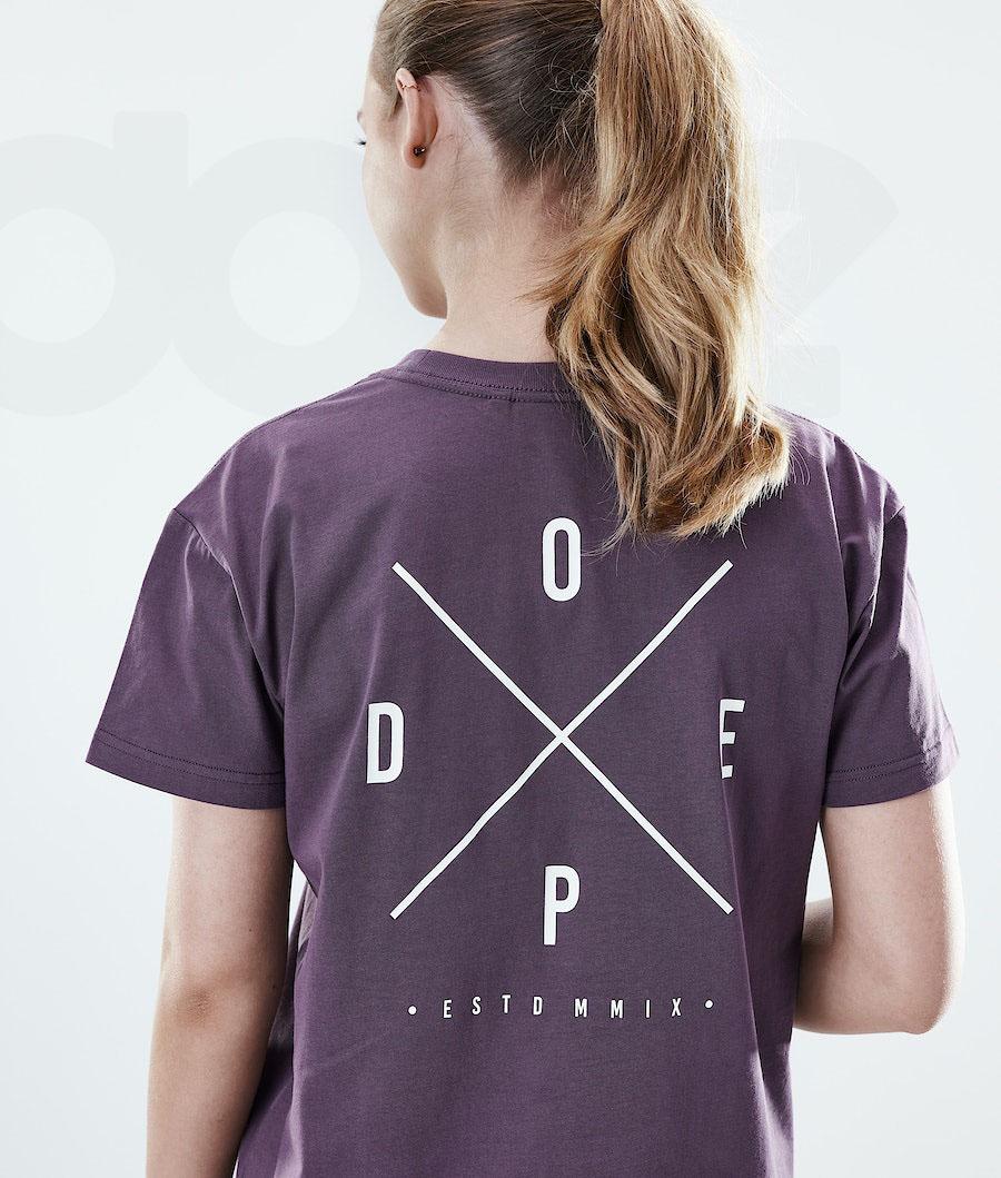 Dope Regular 2X-UP T-shirts Dames Paars | NLNB3758