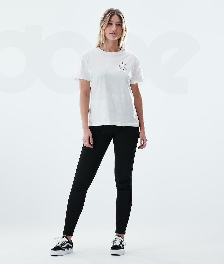 Dope Regular 2X-UP T-shirts Dames Wit | NLVD3760