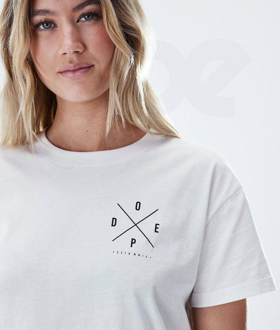 Dope Regular 2X-UP T-shirts Dames Wit | NLVD3760