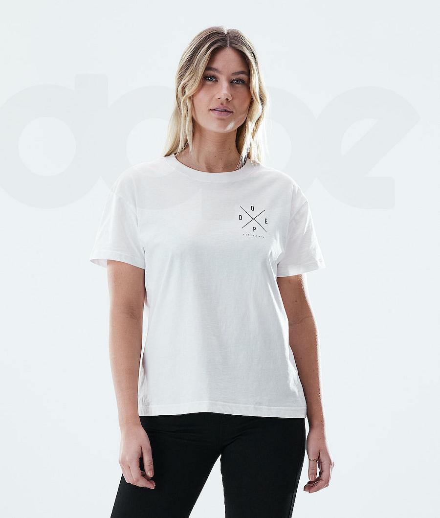 Dope Regular 2X-UP T-shirts Dames Wit | NLVD3760