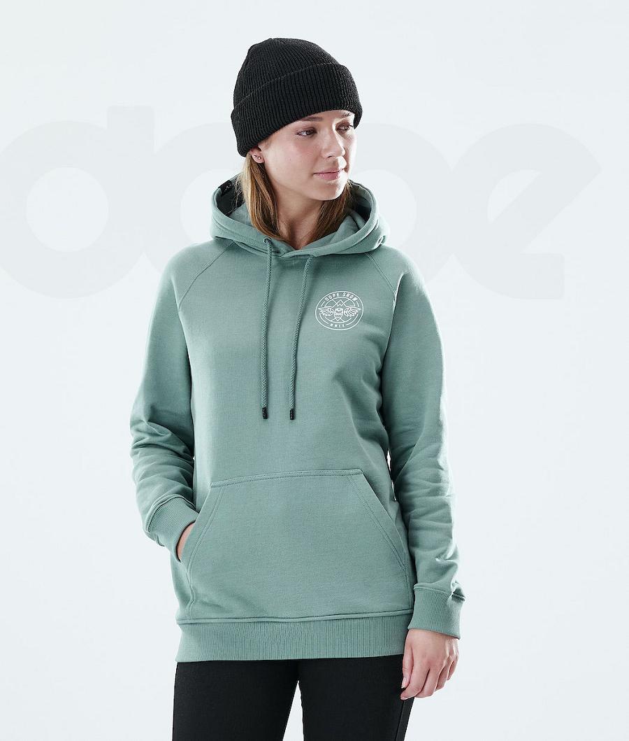 Dope Regular Beak Hoodie Dames Groen | NLDN3848