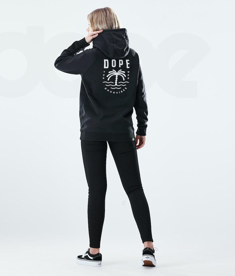 Dope Regular Palm Hoodie Dames Zwart | NLAP3850