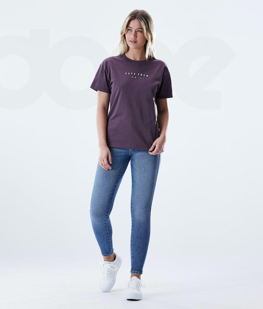 Dope Regular Range T-shirts Dames Paars | NLFM3770