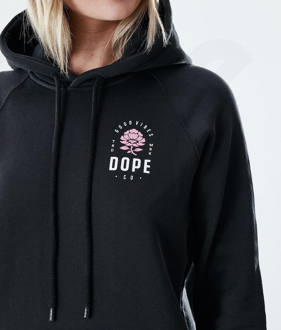 Dope Regular Rose Hoodie Dames Roze Zwart | NLIS3853