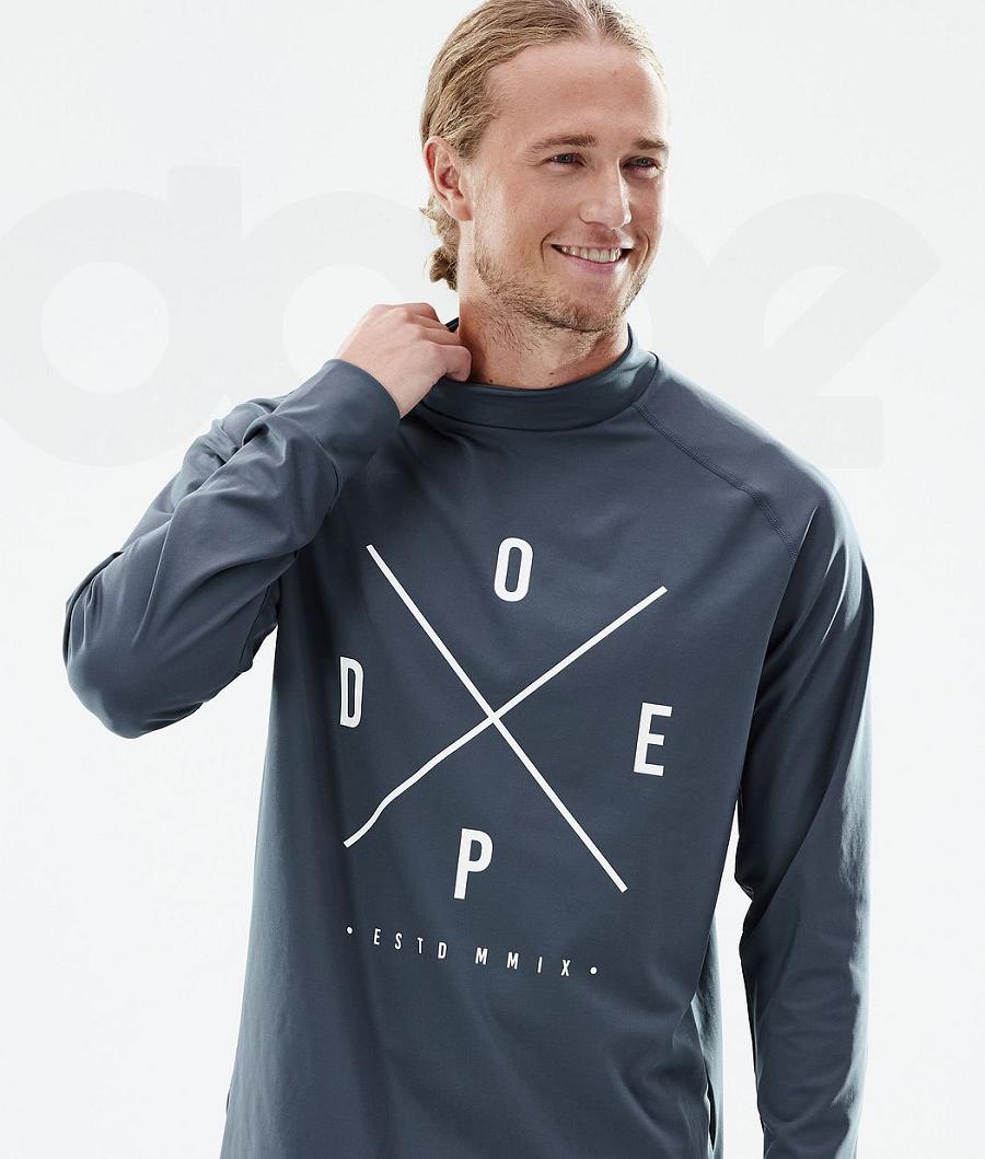 Dope Snuggle 2X-Up Basislaag Top Heren Blauw | NLWY3063