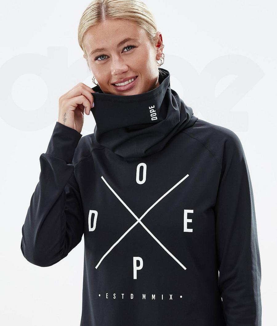 Dope Snuggle W 2X-Up 2021 Basislaag Top Dames Zwart | NLHK3897