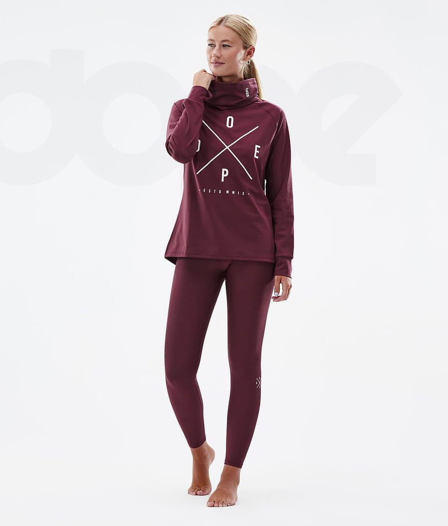 Dope Snuggle W 2X-Up Basislaag Broek Dames Bordeaux | NLQZ3912